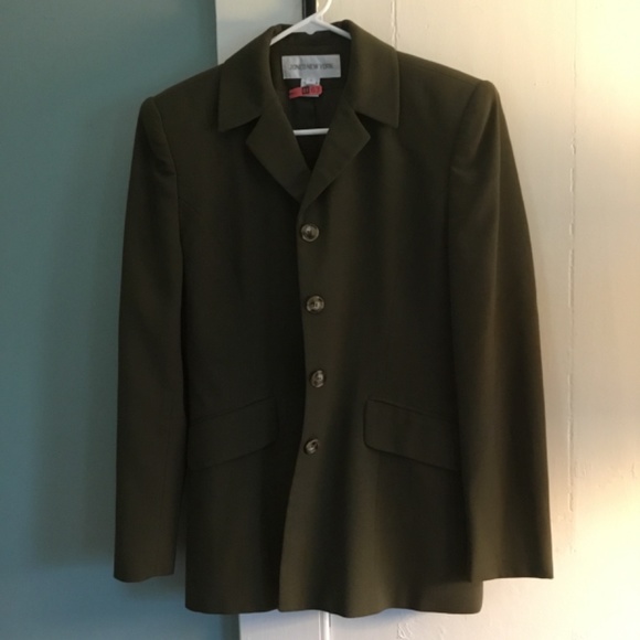 Jones New York moss green women’s blazer size 4 - Picture 2 of 4